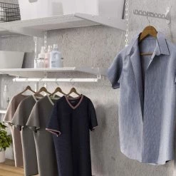 Emuca Étagères En Fil D’acier Et Supports Jagmet, Peint En Blanc, Acier - Peint En Blanc -EMUCA Soldes 40916681 4