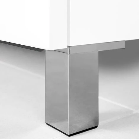 Emuca Pied Pour Meubles Alumix 1, Hauteur 100 Mm, Plastique, Gris Métallisé, 1 Lot De 4 Unités - Peint En Aluminium 4 Emuca Pied Pour Meubles Alumix 1, Hauteur 100 Mm, Plastique, Gris Métallisé, 1 Lot De 4 Unités - Peint En Aluminium – Image 2