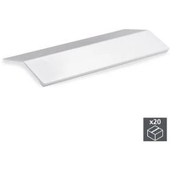 Emuca Poignée Adhésive Pour Meuble, 62 Mm, Aluminium, Anodisé Mat, 20 Ut. - Anodisé Mat