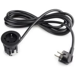 Emuca Multiconnecteur One, Peint En Noir, Plastique, 1 Ut. - Talla