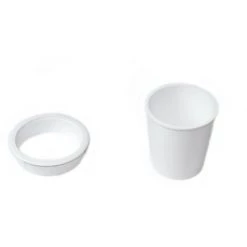 Emuca Accessoire Pot, Plastique, Blanc, 5 Un. -EMUCA Soldes 45943042 4