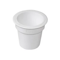 Emuca Accessoire Pot, Plastique, Blanc, 5 Un. -EMUCA Soldes 45943042 5