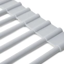 Emuca Egouttoir Pour Vaisselle Et Verres En Acier Et Silicone, Souple Et Enroulable En Plastique Gris Pour Plan De Travail De Cu -EMUCA Soldes 45943056 4