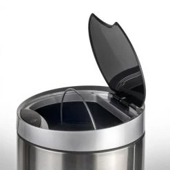 Emuca Conteneur Circulaire Extérieur Pour Le Recyclage Avec Ouverture Par Détecteur De Mouvement, Acier Inoxidable, Acier -EMUCA Soldes 45943149 4