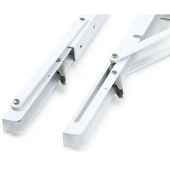 Emuca Supports D'étagères Pliables, 200 Mm, Charge Max. 40kg, Acier, Blanc, 4 Un. -EMUCA Soldes 50044930 5