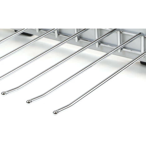 Emuca Porte-pantalons Self à Montage Latéral Pour Armoire, Chrome, Plastique, Aluminium, Droit 7 Emuca Porte-pantalons Self à Montage Latéral Pour Armoire, Chrome, Plastique, Aluminium, Droit – Image 5