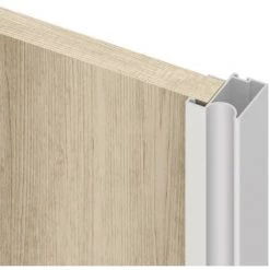 Emuca Système Coulissant Placard 74 Pour Armoires, 2 Portes Avec Profils Wave, épaisseur 16mm, Fermeture Amortie, Panneaux Non Incluses, Peint En Blanc, 1 Ut. - Talla -EMUCA Soldes 51638407 5