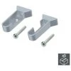 Emuca Support Pour Tube D'armoire, Plastique, Gris Métallisé, 5 Ut. - Talla -EMUCA Soldes 53822959 1