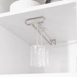 Emuca Support Pour Verres à Vin à 1 Ligne, 280, Chromé, Acier, 1 U -EMUCA Soldes 54868239 4