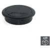 Emuca Couvercle Passe-câbles, Circulaire, D. 60 Mm, à Encastrer, Plastique, Noir, 20 Ut. -EMUCA Soldes 54868393 1