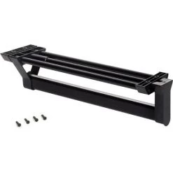 Emuca Porte-vêtements Extractible Pour Armoire Peint En Noir, Aluminium, 1 Ut.