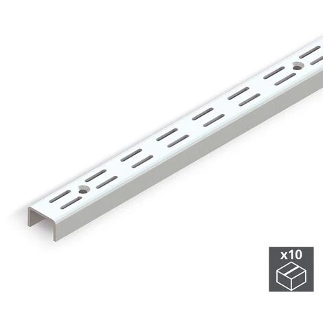 Emuca Profils D'armoire, Perforation Double, Pas 32 Mm, 951 Mm, Blanc, 10 Ut. - Peint En Blanc 3 Emuca Profils D'armoire, Perforation Double, Pas 32 Mm, 951 Mm, Blanc, 10 Ut. - Peint En Blanc