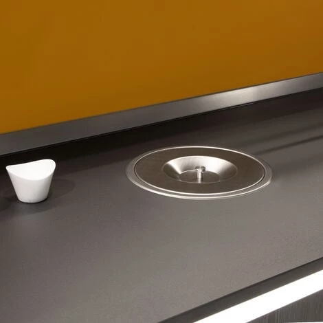 Emuca Poubelle Encastrable Recycle Pour Plan De Travail De Cuisine, 6 Litres, Acier Inoxydable, 1 Ut. 5 Emuca Poubelle Encastrable Recycle Pour Plan De Travail De Cuisine, 6 Litres, Acier Inoxydable, 1 Ut. – Image 3