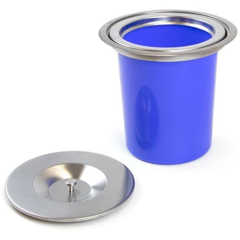 Emuca Poubelle Encastrable Recycle Pour Plan De Travail De Cuisine, 6 Litres, Acier Inoxydable, 1 Ut. 6 Emuca Poubelle Encastrable Recycle Pour Plan De Travail De Cuisine, 6 Litres, Acier Inoxydable, 1 Ut. – Image 4