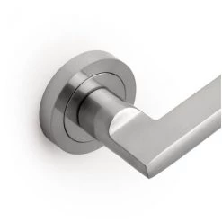 Emuca Poignée Droite Avec Rosaces Diamètre 50 Mm Pour Portes Coulissantes, Aluminium, Nickel Satiné, 4 Pcs -EMUCA Soldes 54869139 4