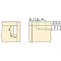 Emuca - 5 Kit De Ferrures De Suspension 4030521 70kg Plastique Gris -EMUCA Soldes 56639662 4