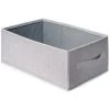 Emuca Panier Organisateur De Placard Et De Dressing Hack, Effet Textile Gris, Tissu, 1 Lot De 6 Unités - Talla -EMUCA Soldes 58212431 1
