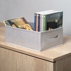 Emuca Panier Organisateur De Placard Et De Dressing Hack, Effet Textile Gris, Tissu, 1 Lot De 6 Unités - Talla -EMUCA Soldes 58212431 5