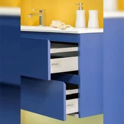 Emuca - Kit De Tiroir Pour Cuisine Vantage-Q, Hauteur 83mm, Prof. 350mm, Fermeture Amortie, Acier, Gris Métallisé -EMUCA Soldes 59471109 3