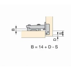 Charnières EMUCA C91 Boîtier Ø35 Mm - Droite - Montage En Applique - 110° - 1001607 -EMUCA Soldes 6307072 3