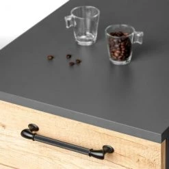 Emuca Poignée Pour Meuble Suez, Entraxe 160 Mm, Peint En Noir, Aluminium, 20 Ut. - Talla -EMUCA Soldes 63599002 4