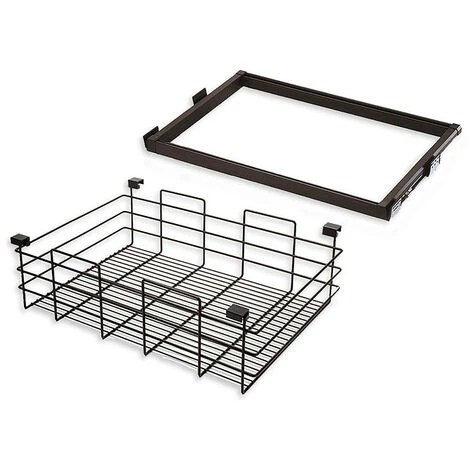 Emuca - Kit Panier Métallique Et Cadre Coulissant Module 600mm Finition Moka - 7087613 3 Emuca - Kit Panier Métallique Et Cadre Coulissant Module 600mm Finition Moka - 7087613