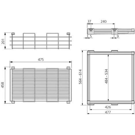 Emuca - Kit Panier Métallique Et Cadre Coulissant Module 600mm Finition Moka - 7087613 4 Emuca - Kit Panier Métallique Et Cadre Coulissant Module 600mm Finition Moka - 7087613 – Image 2