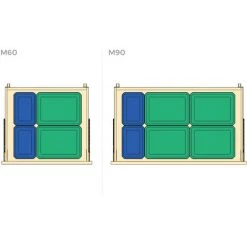 Emuca - 4 Cubes Organisateurs Tidy De Tiroirs De Salle De Bain En Plastique Blanc - 8098515 -EMUCA Soldes 66401825 3