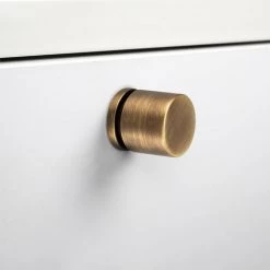 Emuca - 20 Poignées Pour Meubles Varadero D25x26mm Zamak Finition Or Ancien Avec Vis M4 - 9158655 -EMUCA Soldes 66401839 3