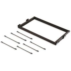 Emuca - Kit Porte-pantalons Extractible Module 600mm 7 Tringles Finition Moka - 7089013