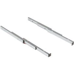 Emuca - Coulisses Pour Table à Rallonge Shot 450-1200mm Charge 80kg En Inox Brossé - 2045069