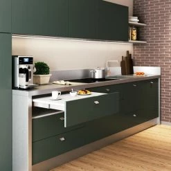 Emuca - Coulisses Pour Table à Rallonge Shot 450-1200mm Charge 80kg En Inox Brossé - 2045069 -EMUCA Soldes 66401884 4