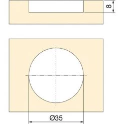 Emuca - 25 Poignées Pour Meubles Oregon D41mm Zamak Finition Moka - 9161513 -EMUCA Soldes 66401896 3