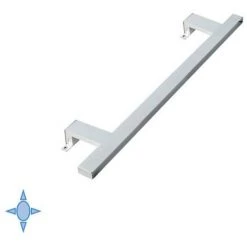 Emuca Applique LED Pour Miroir De Salle De Bain, 800 Mm, IP44, Lumière Blanc Froid, Aluminium Et Plastique, Chromé - Talla