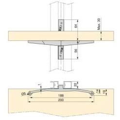 Emuca Kit Zero De Supports Pour étagères En Bois, Module Et Tringle, Peint En Noir Texturé, 1 Ut. - Talla -EMUCA Soldes 67937178 3