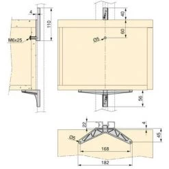 Emuca Kit Zero De Supports Pour étagères En Bois, Module Et Tringle, Peint En Noir Texturé, 1 Ut. - Talla -EMUCA Soldes 67937178 4