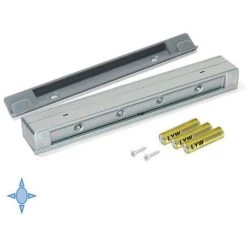 Emuca Lumière LED à Piles Pour Intérieur De Tiroirs Drawled Avec Détecteur De Vibration Et Lumière Froide, 0,6 W, Peint En Aluminium - Talla -EMUCA Soldes 67937263 2