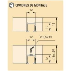 EMUCA Rail Supérieur Eku CLIPO-15. - Talla -EMUCA Soldes 67937265 3