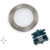 Emuca Luminaire LED Mizar Pour Encastrement Dans Des Meubles Sans Besoin De Convertisseur (AC 230V 50Hz), 66, Nickel Satiné - Talla -EMUCA Soldes 67937323 1