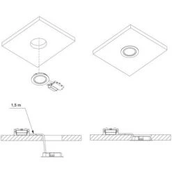 Emuca Luminaire LED Mizar Pour Encastrement Dans Des Meubles Sans Besoin De Convertisseur (AC 230V 50Hz), 66, Nickel Satiné - Talla -EMUCA Soldes 67937323 4