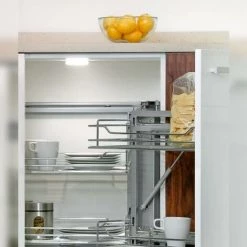 Emuca Spot LED, D. 85 Mm, Semi-encastré, Lumière Blanc Froid, Plastique, Gris Métallisé - Talla -EMUCA Soldes 67937392 4