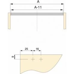 Emuca Kit Traverse Albeam Pour Meubles De Cuisine, À Visser, Anodisé Mat, Aluminium Et Plastique 9 Emuca Kit Traverse Albeam Pour Meubles De Cuisine, À Visser, Anodisé Mat, Aluminium Et Plastique -EMUCA Soldes 68605386 3