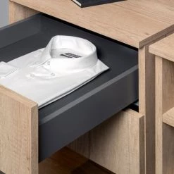 Emuca Tiroir Extérieur Vertex 40 Kg Hauteur 93 Mm Avec Push Synchro, 450, Gris Anthracite, Acier, 1 Kit -EMUCA Soldes 68605438 5