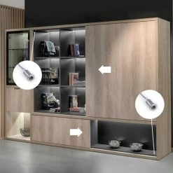 Emuca Point Door SIMPLE (proximité) 240V AC, 100-240V AC 50-60Hz, Peint En Aluminium, Plastique, 10 U - Peint En Aluminium -EMUCA Soldes 70579230 4