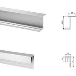 Emuca - Système Coulissant 6030220 Neco Pour Armoire 2 Portes 16mm -EMUCA Soldes 76449 4