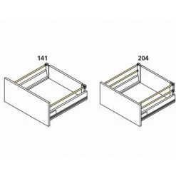 Jeu De Tringle De Rehausse EMUCA Profondeur 500 Mm