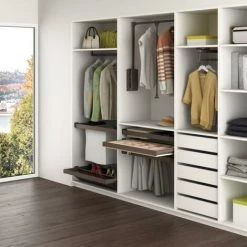 Emuca Kit Tiroir Organisateur Et Cadre Coulissant, Réglable, Module De 600 Mm, Acier Et Aluminium, Couleur Moka, 1 Ut. - Talla -EMUCA Soldes 9561741 5