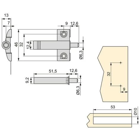 Lot De 10 Pistons Amortisseurs Emuca Pour Portes Minidamp2 5 Lot De 10 Pistons Amortisseurs Emuca Pour Portes Minidamp2 – Image 3