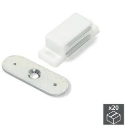 Lot De 20 Fermetures Magnétiques Pour Portes Emuca