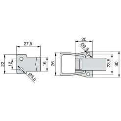 Lot De 10 Fermetures Tenseur Emuca Pour Meubles 7 Lot De 10 Fermetures Tenseur Emuca Pour Meubles -EMUCA Soldes 9823450 2